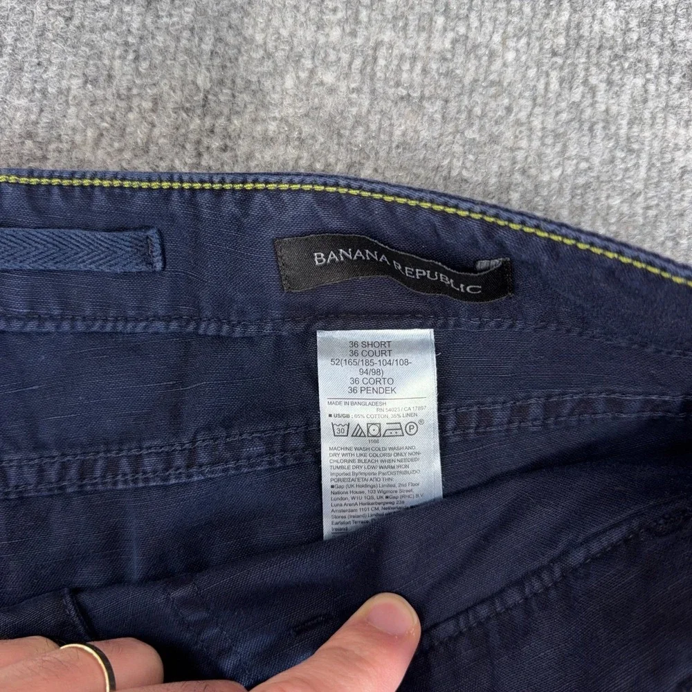 Banana Republic Pants Men 36 Short Navy Blue Double Knee Military Carpenter NEW